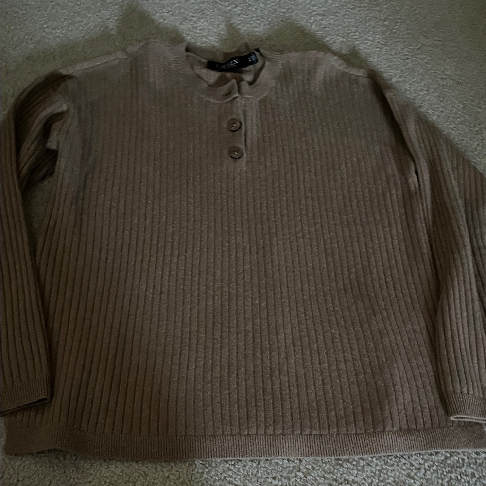 Lauren Ralph Lauren Women’s  Tan Crewneck Sweater